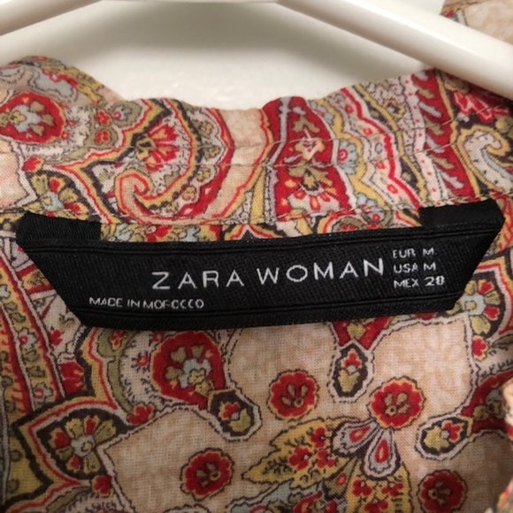 Zara Women's Paisley Blouse - Picture 4 of 6